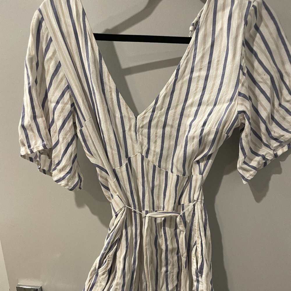 Open Back Striped Abercrombie & Fitch Romper